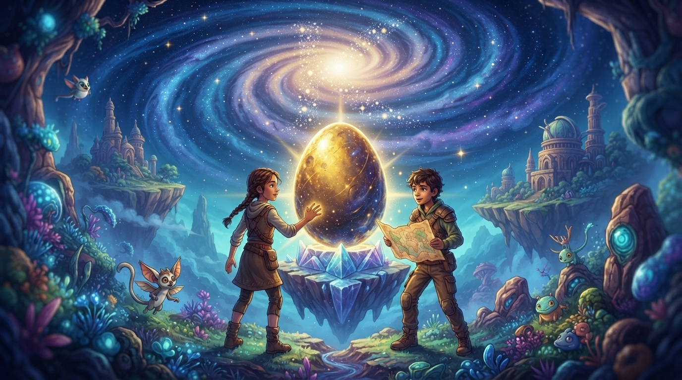 Galáxia K e o Grande Ovo de Ouro